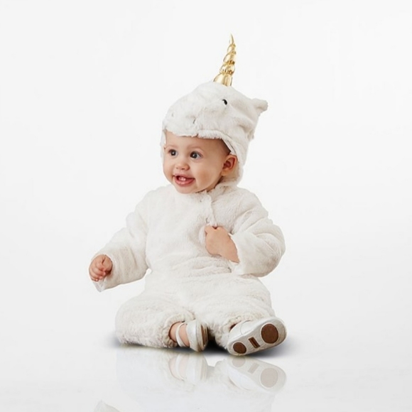 Pottery Barn Kids Unicorn 6-12M Snowsuit Costume - Picture 2 of 7